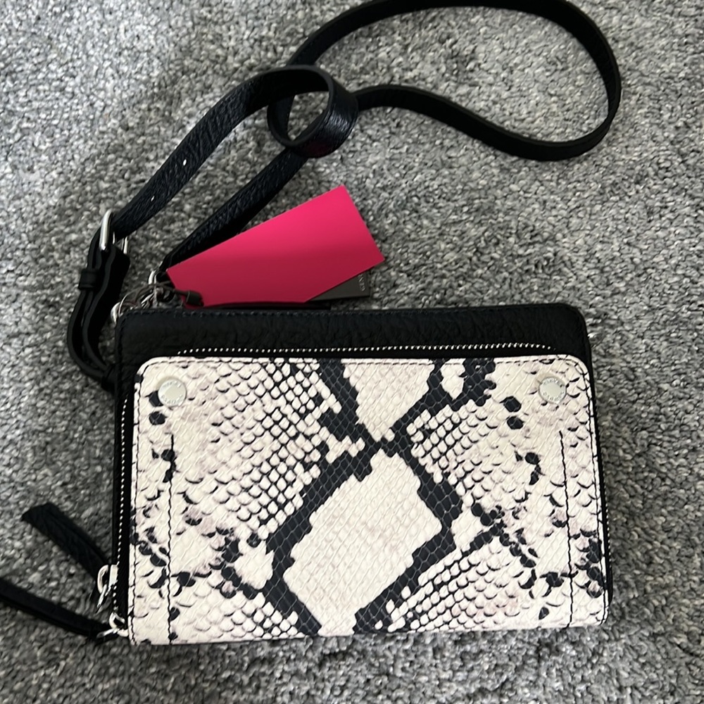 Vince Camuto Leather Crossbody convertible clutch